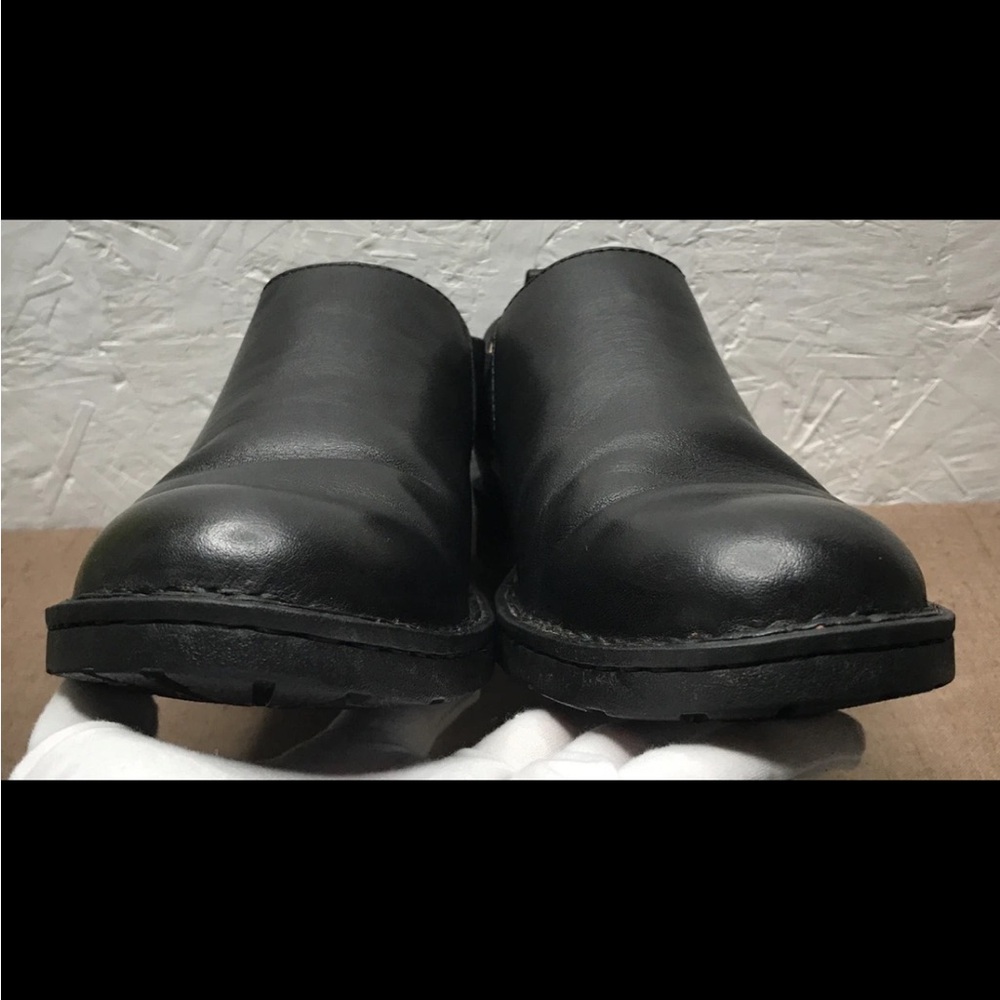 Rare Born Men’s Chelsea-Style Shoes Black Leather Size 10.5M Slip-On Double Gore - Picture 5 of 13